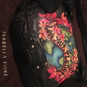 Isabella Fiore Graffiti Handbag Medium tote.